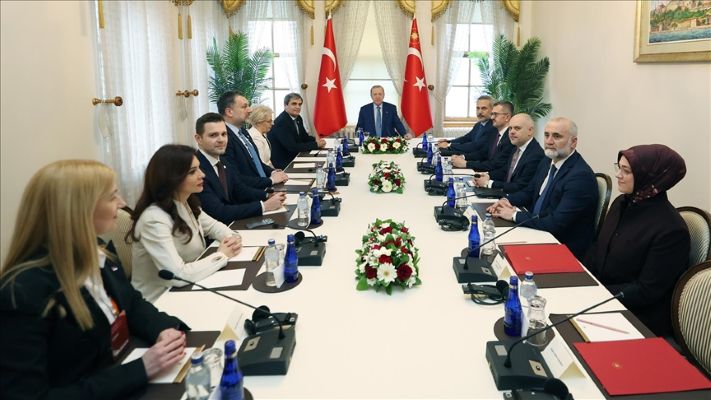  Erdoğan, Balkan Barış Platformu üyelerini kabul etti