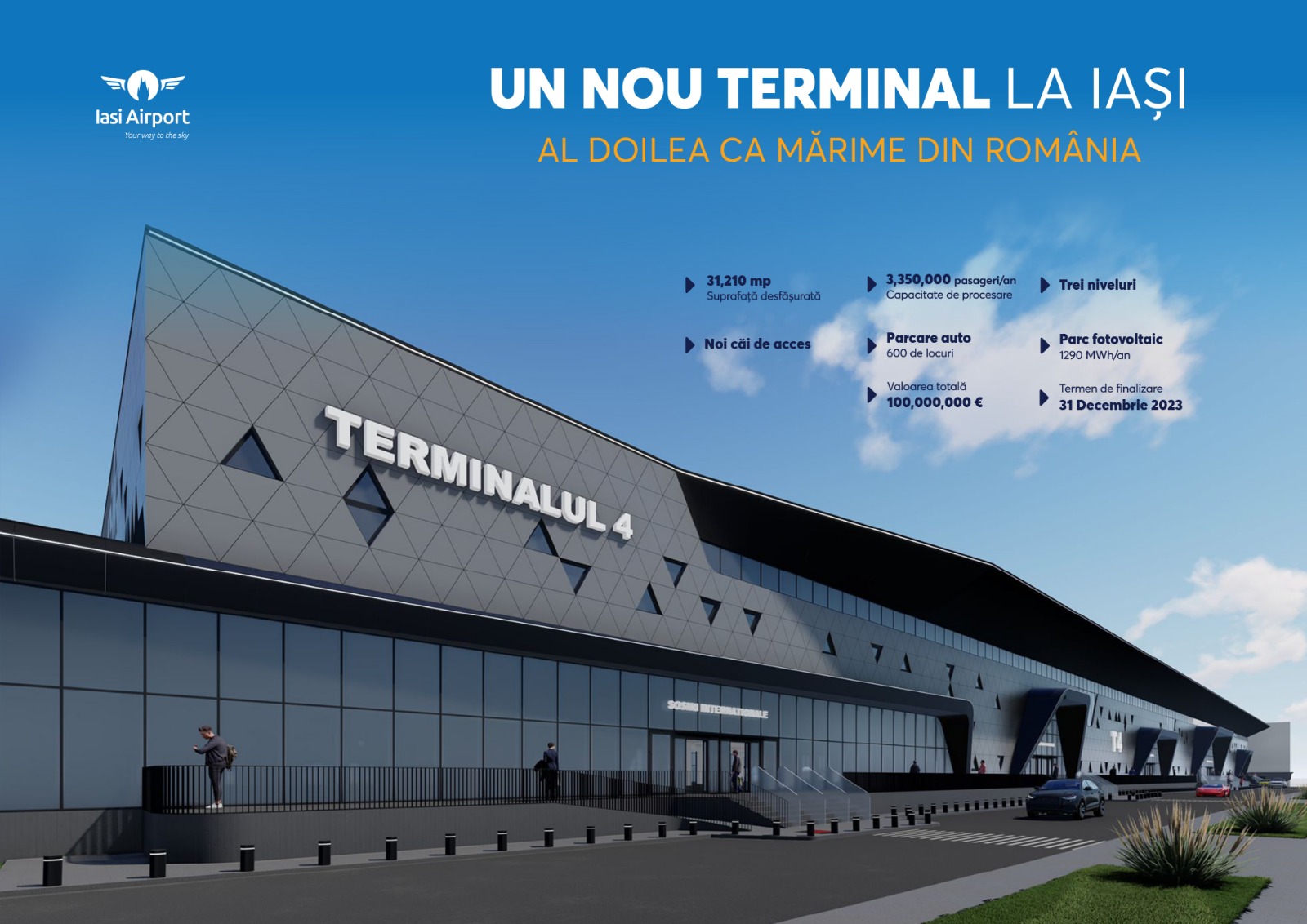 Romanya’nın en modern havalimanı terminali Iaşi’da